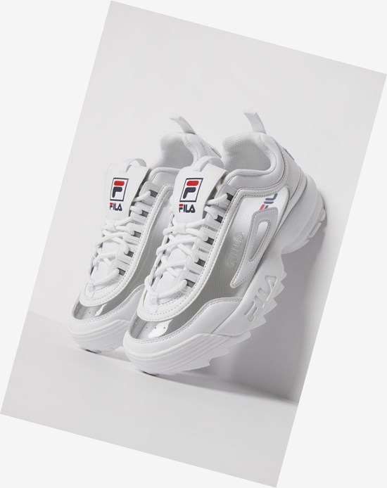 Fila Disruptor 2 Clear Sneakers Wht/Fnvy/Fred | 539402-DMX