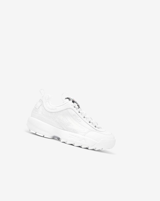 Fila Disruptor 2 Embroidery Sneakers Wht/Fnvy/Fred | 065349-HLF