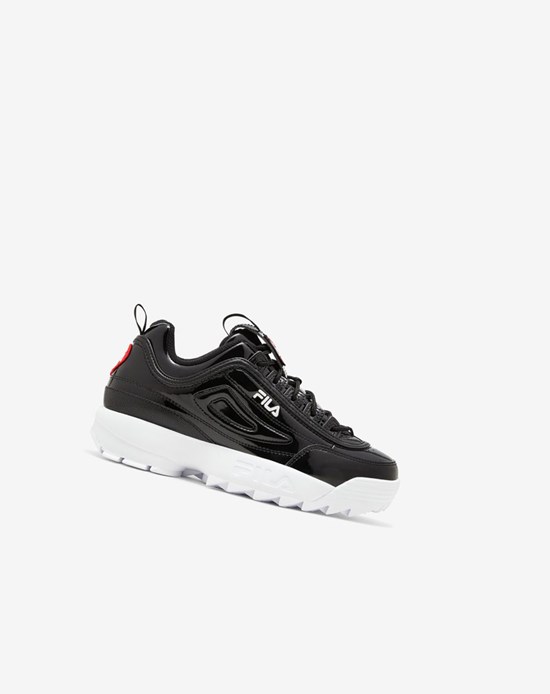 Fila Disruptor 2 Heart Sneakers Negros Negros Blancos | 487925-UPR