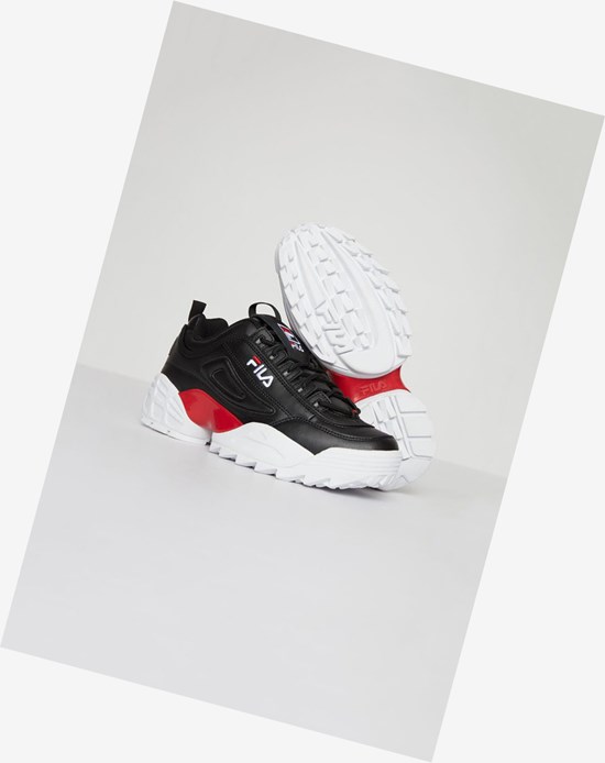 Fila Disruptor 2 Lab Sneakers Negros Rojos Blancos | 672801-ONY