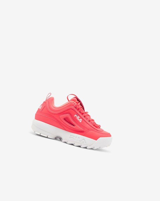 Fila Disruptor 2 Logo Reveal Sneakers Dpnk/Wht/Csrk | 390146-UOM
