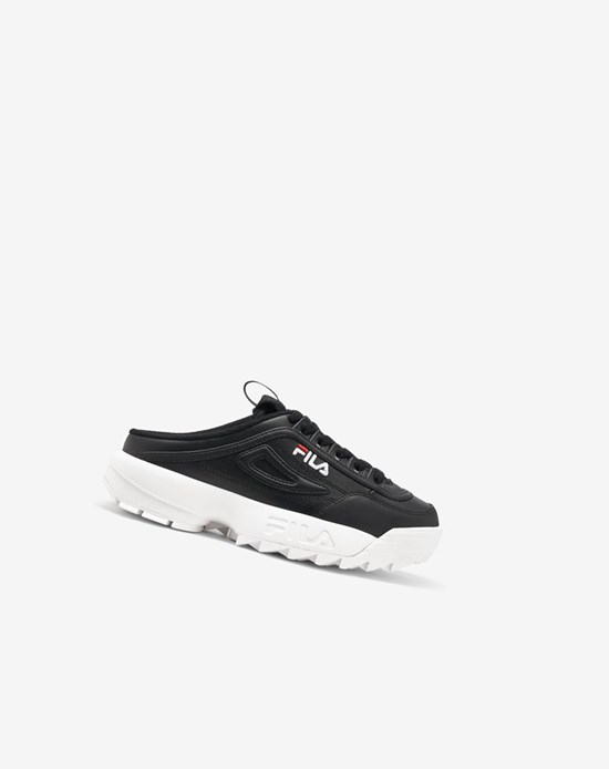 Fila Disruptor 2 Mule Sneakers Negros Blancos Rojos | 546980-JQN