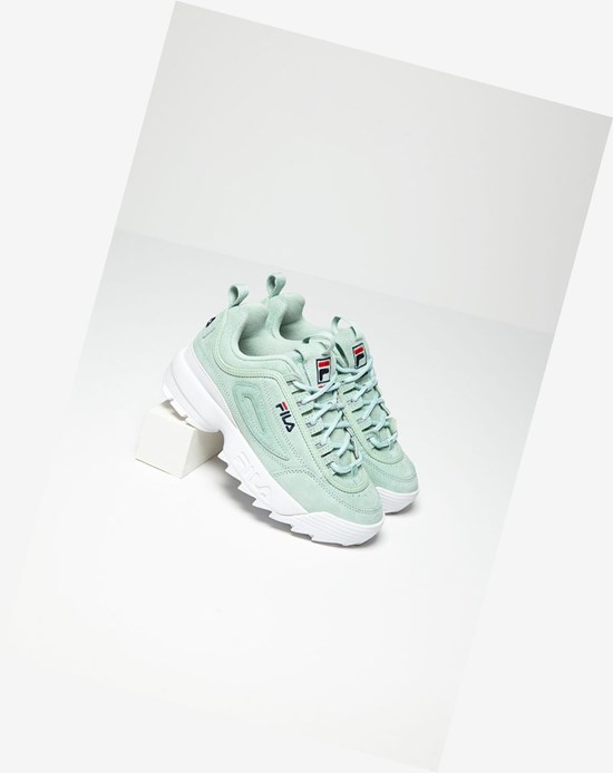 Fila Disruptor 2 Premium Gamuza Sneakers Ptur/Ptur/Wht | 287936-EAL