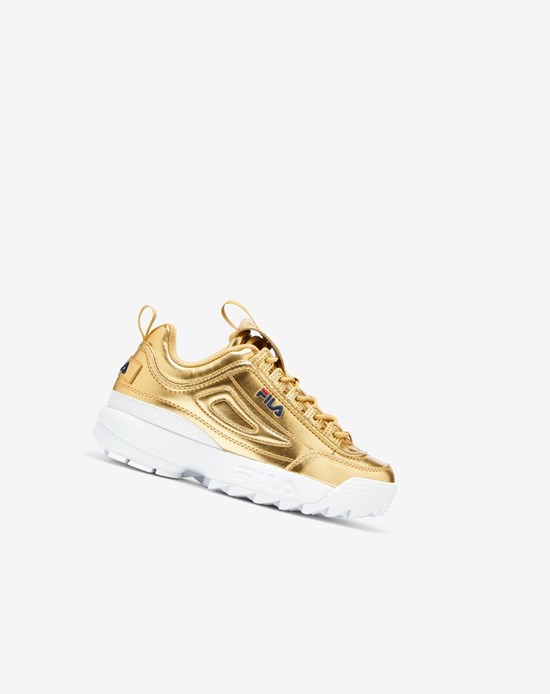 Fila Disruptor 2 Premium Metallic Sneakers Mgld/Mgld/Wht | 751938-ZRJ