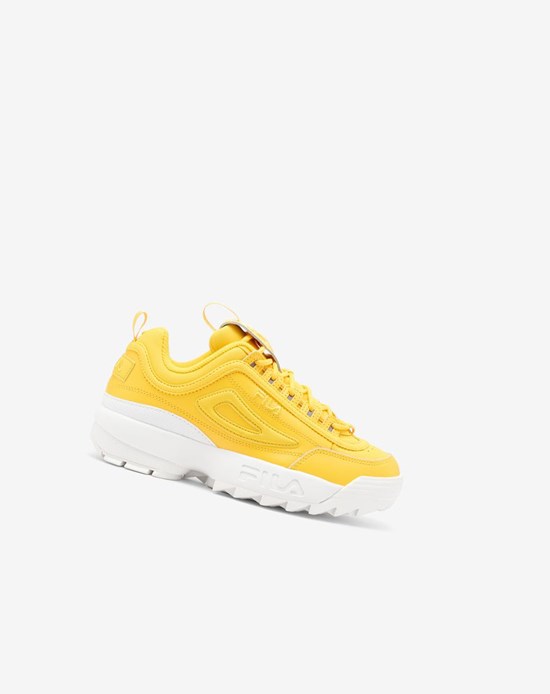 Fila Disruptor 2 Premium Sneakers Amarillos Amarillos Blancos | 836452-NFP