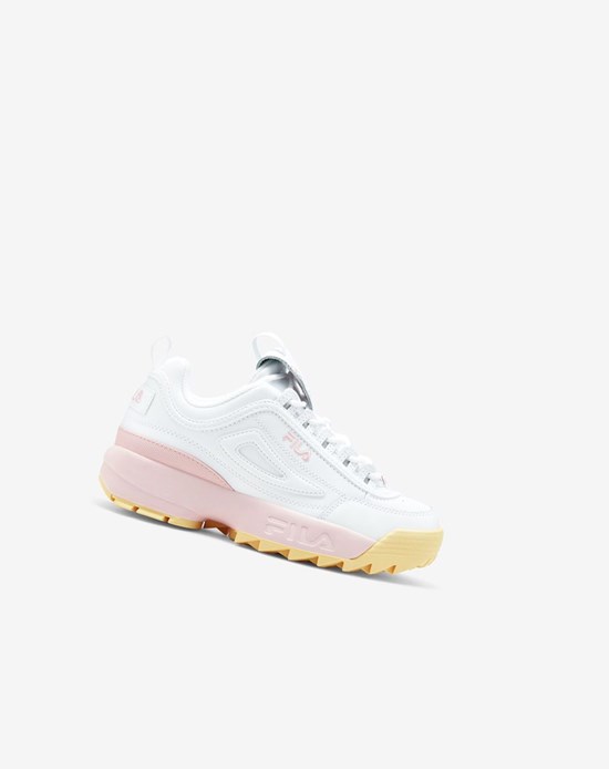 Fila Disruptor 2 Premium Sneakers Blancos Rosas | 206893-DCK