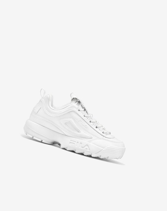 Fila Disruptor 2 Premium Sneakers Blancos Blancos Blancos | 958017-VJF