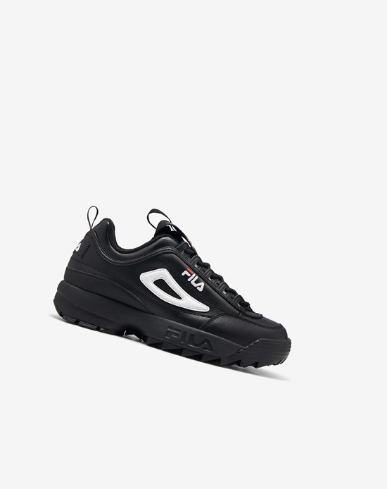 Fila Disruptor 2 Premium Sneakers Negros Blancos Rojos | 690287-IJS
