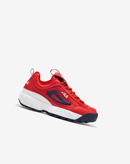 Fila Disruptor 2 Premium Sneakers Rojos Blancos Azul Marino | 246738-EIF