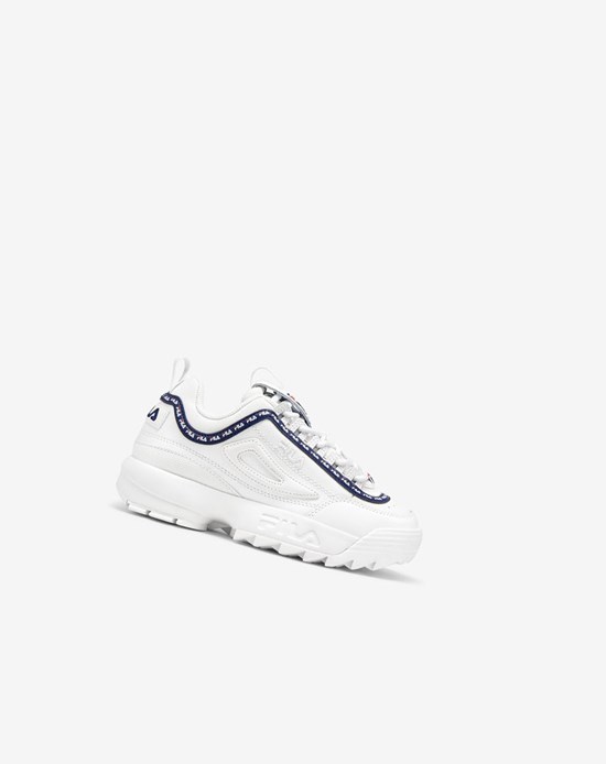 Fila Disruptor 2 Repeat Sneakers Blancos Azul Marino Rojos | 814569-COE