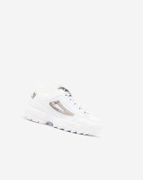 Fila Disruptor 2 Snake Sneakers Blancos Blancos | 206593-QTY