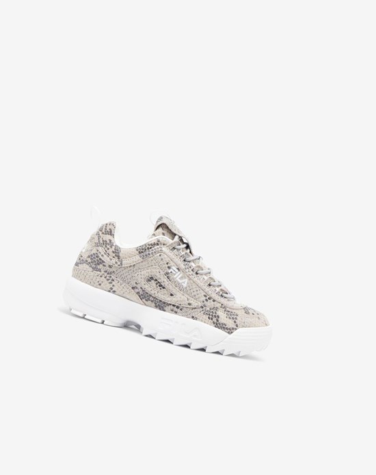 Fila Disruptor 2 Snake Sneakers Blancos Blancos | 280695-IDQ