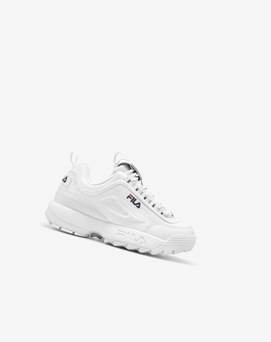 Fila Disruptor 2 Sneakers Blancos Azul Marino Rojos | 914560-DVC