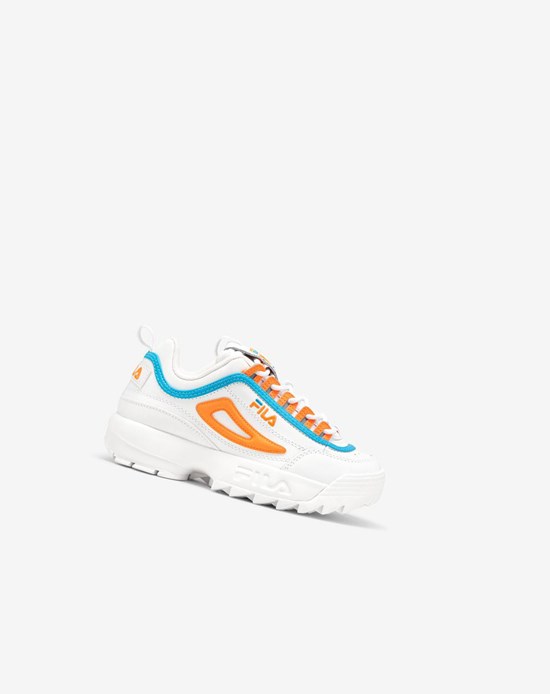 Fila Disruptor 2 Sneakers Blancos Azules Naranjas | 419360-DBI