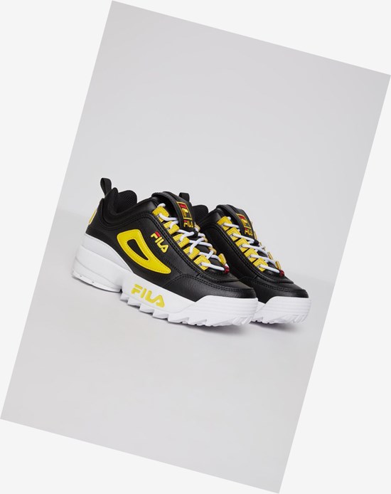 Fila Disruptor 2 Sneakers Blk/Lemo/Wht | 527140-VEQ