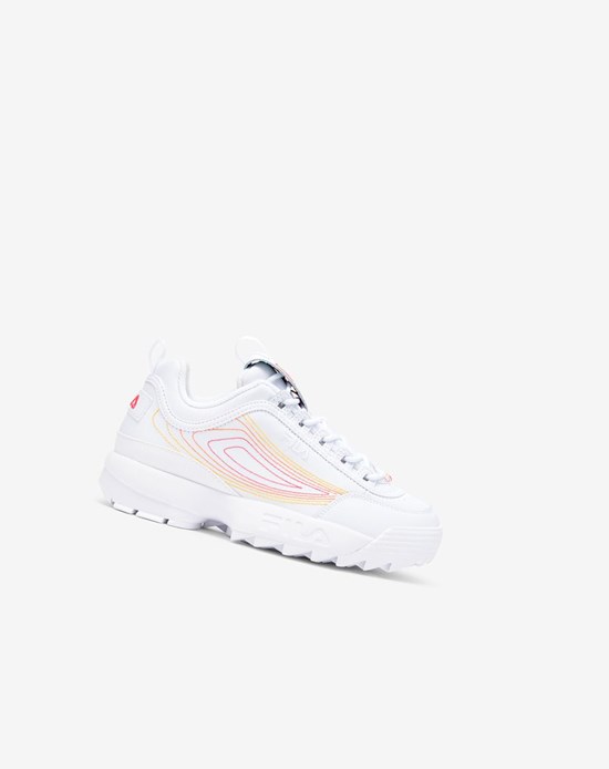 Fila Disruptor 2 Stitch Sneakers Blancos Rosas Naranjas | 065432-SKO