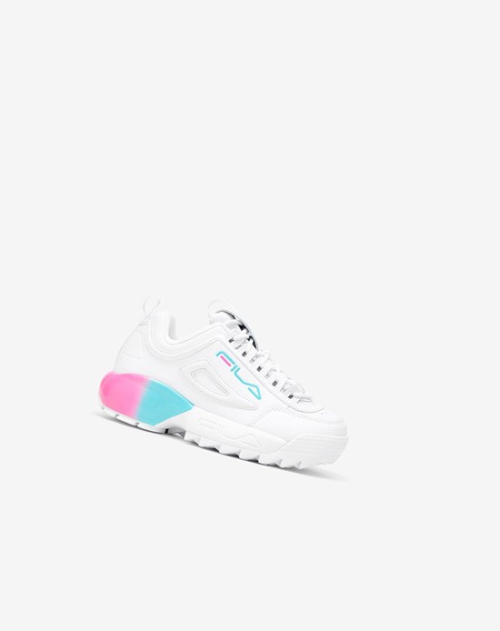 Fila Disruptor 2a Sneakers Blancos Rosas Azules | 792168-WVA