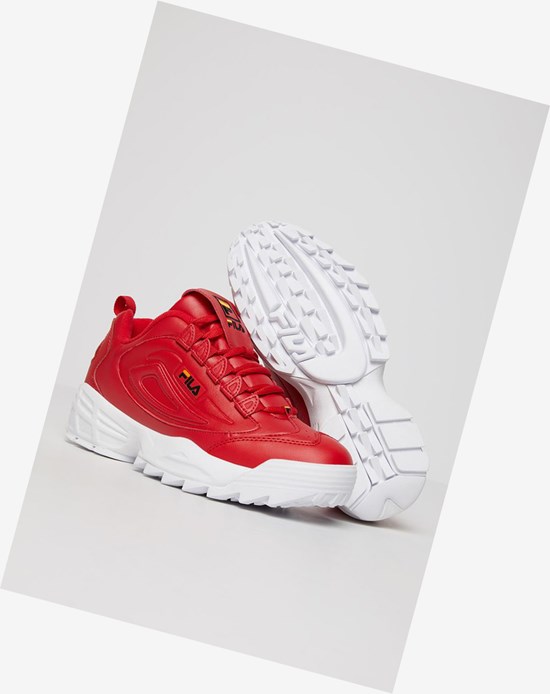 Fila Disruptor 3 Tenis Shoes Rojos Negros Amarillos | 589142-LNC