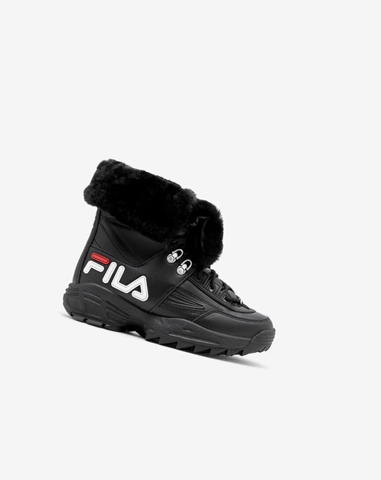 Fila Disruptor Boot Sneakers Negros Blancos Rojos | 356192-YKD