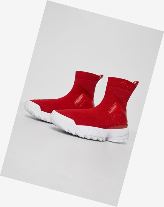 Fila Disruptor Stretch Tenis Shoes Fred/Fred/Wht | 876429-PQB