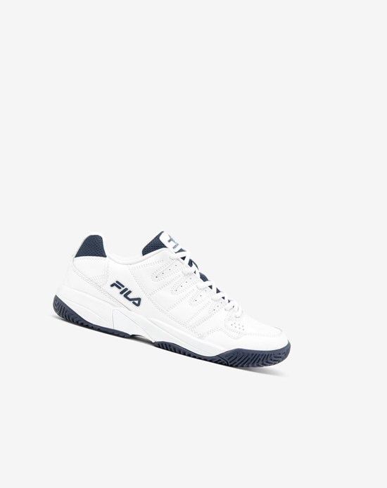 Fila Double Bounce Tenis Shoes Blancos Azul Marino Blancos | 479816-VKA