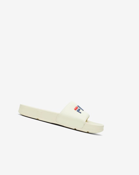 Fila Drifter Chanclas Sandals Creme Azul Marino Rojos | 683207-HAP