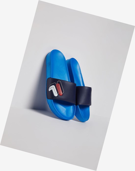 Fila Drifter Double F Tenis Shoes Azul Marino | 684527-UAY