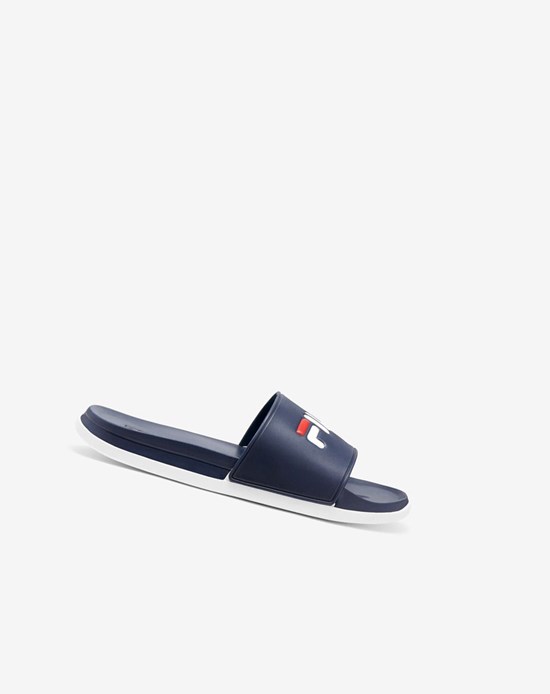 Fila Drifter Luxe Chanclas Sandals Azul Marino Azul Marino Blancos | 209461-TCM