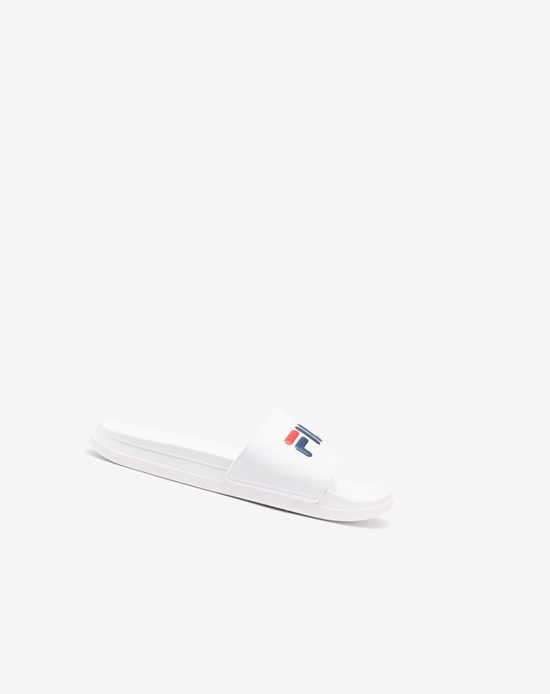 Fila Drifter Luxe Chanclas Sandals Blancos Azul Marino Rojos | 230497-VRK