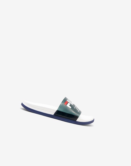 Fila Drifter Luxe Clear Chanclas Sandals Azul Marino Blancos Azul Marino | 624850-OUG