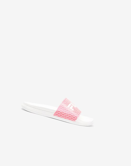 Fila Drifter Luxe Repeat Chanclas Sandals Blancos Rosas Blancos | 728051-JUB