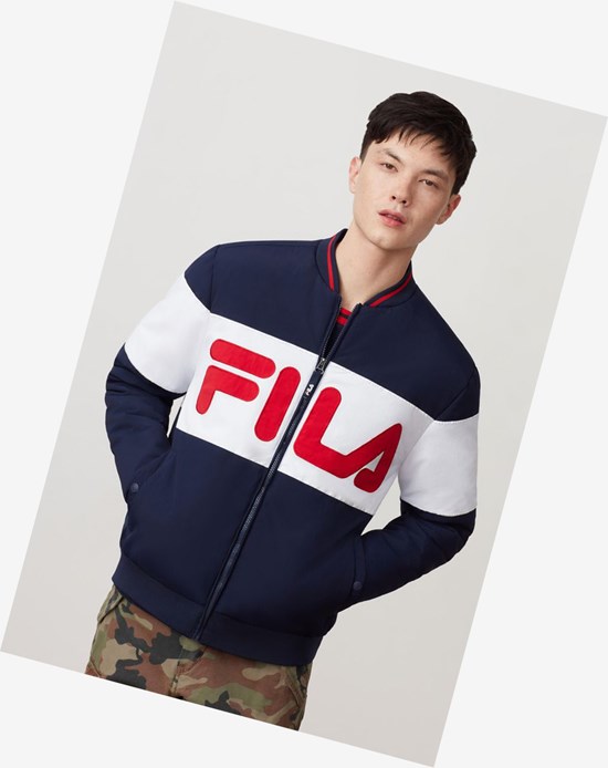 Fila Duccio Bomber Jacket Peac/Wht/Cred | 019548-HID