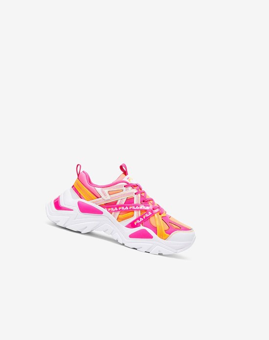 Fila Electrove 2 Stitch Sneakers Blancos Rosas Naranjas | 096417-ESL