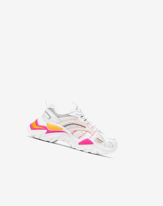 Fila Electrove Stitch Sneakers Blancos Rosas Naranjas | 902614-CGL