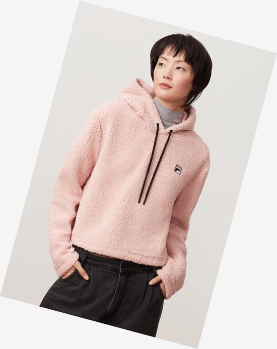 Fila Ember Crop Hoodie Pskn/Blk | 480735-RNE