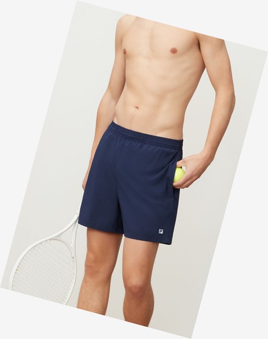 Fila Essentials Clay 2 Corta Azul Marino | 956103-JHW