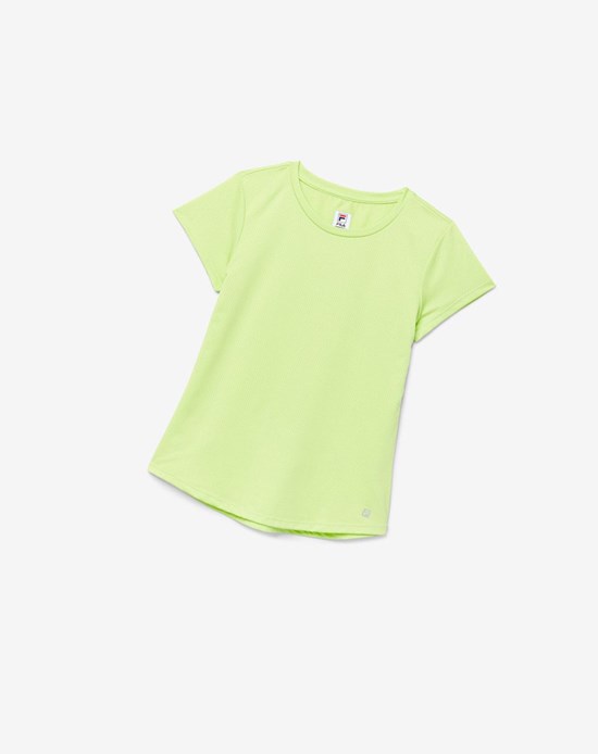 Fila Essentials Corta Sleeve Top 540 Wild Lime | 279534-ISJ
