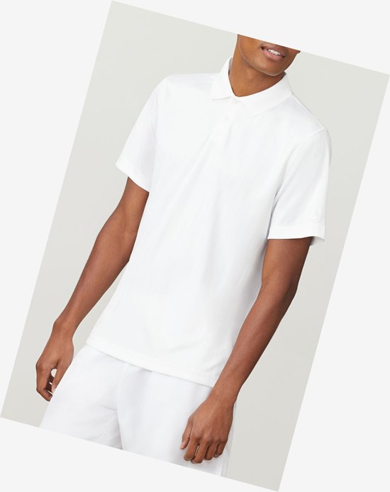 Fila Essentials Drop Needle Polo Blancos | 069281-JCH