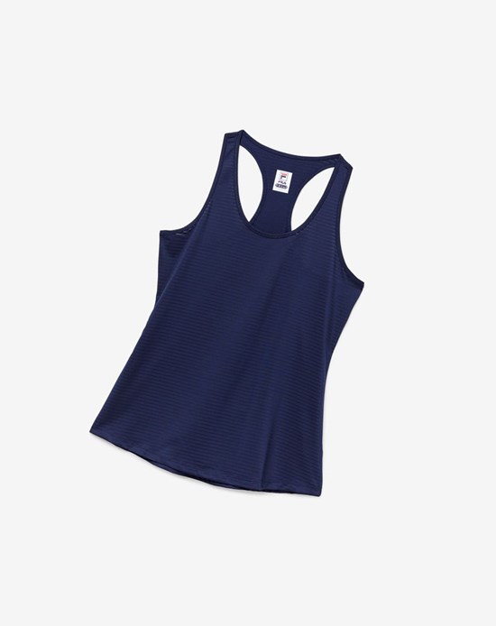 Fila Essentials Racerback Tank Azul Marino | 026154-ZQU