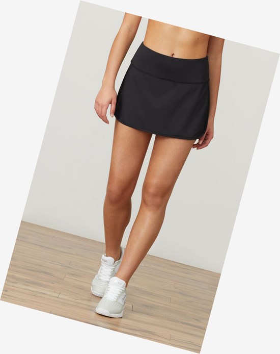 Fila Essentials Tie Break Skort Negros | 846237-KME