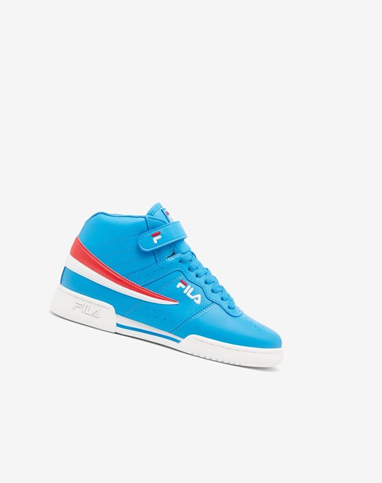 Fila F-13 Mid Tenis Shoes Azules Rojos Blancos | 194726-ECN