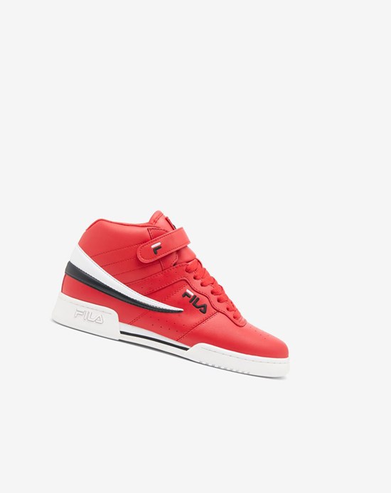 Fila F-13 Mid Tenis Shoes Rojos Negros Blancos | 450189-HCP