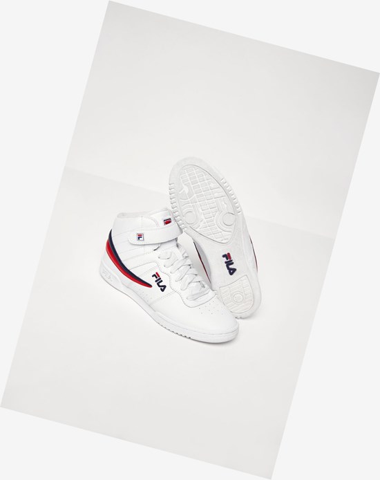Fila F-13 Tenis Shoes Wht/Fnvy/Fred | 738692-JQX