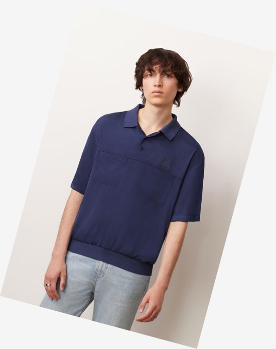 Fila Fenix Polo Shirt Peacoat | 648327-LOK