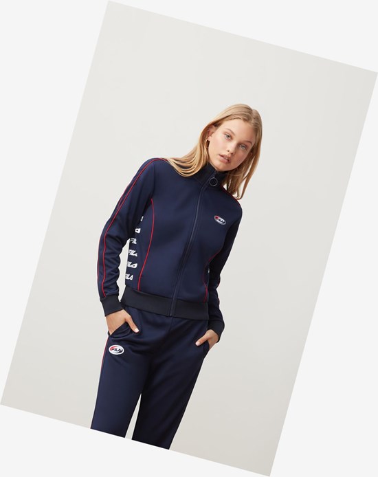 Fila Fernanda Pista Jacket Peac/Wht/Cred | 072635-KXG