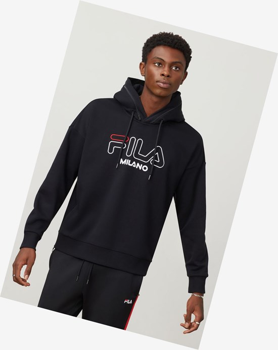 Fila Fila Milano French Terry Hoodie Negros | 263841-WAO
