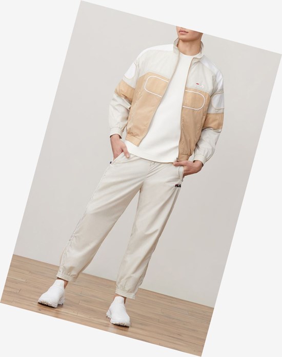 Fila Fila Milano Full Zip Pista Jacket Sand | 019625-TLQ