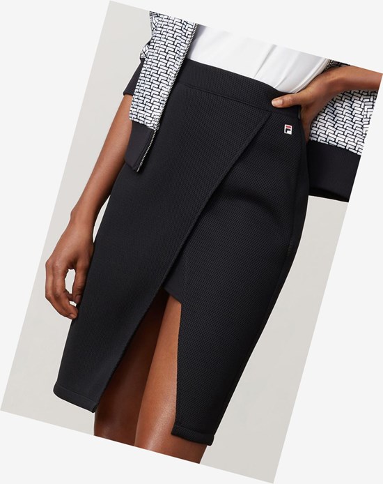 Fila Fila Milano High Slit Skirt Negros | 578629-JKF