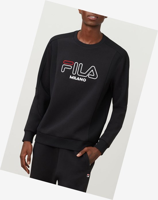Fila Fila Milano Neoprene Sweatshirt Negros | 639842-RSP