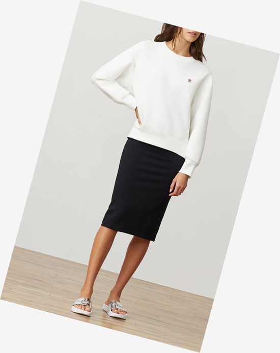 Fila Fila Milano Neoprene Sweatshirt Off-white | 415768-VRW
